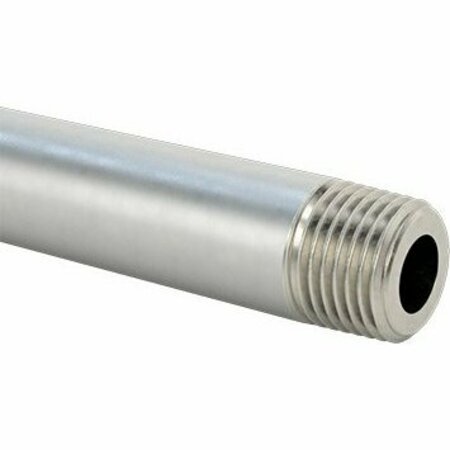 BSC PREFERRED Thick-Wall 304/304L Stainless Steel Pipe Threaded on Both Ends 1/8 Pipe Size 18 Long 48395K41